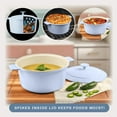thumbnail image 6 of Gotham Steel Dutch Oven 5 Qt Pot With Lid Nonstick Ceramic Cooking Hot Pot Cast Aluminum Induction Stock Pot, Blue, 6 of 8