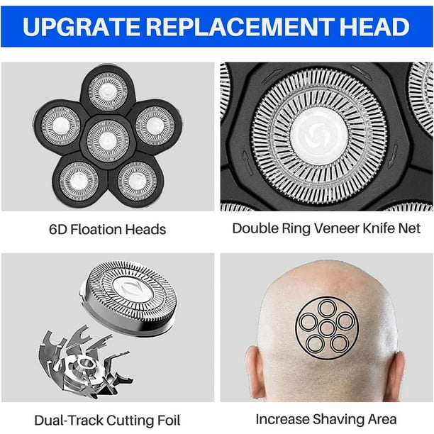 Replacement shaving heads