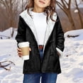 thumbnail image 6 of Coerni Girls Suede Fleece Lined Jacket Teen Polar Fleece Sherpa Button Down Shackets Winter Warm Coat Windproof Trendy Outerwear, 6 of 7