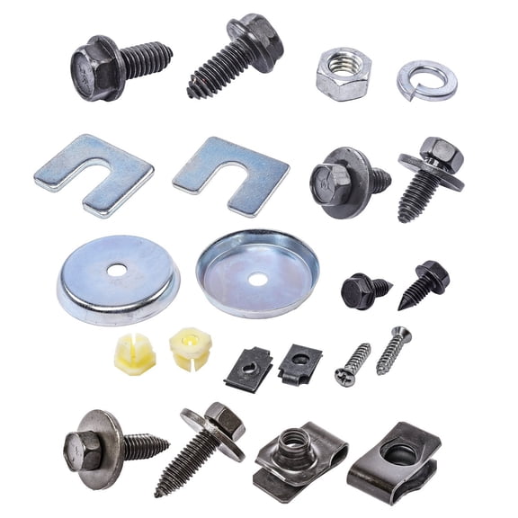 JEGS Front End Bolt Kit 1968-1972 Chevy Chevelle, El Camino, 1970-1972 Chevy Monte Carlo - Black Finish