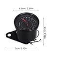 thumbnail image 2 of AURARMLET Velocímetro Universal Para Motocicleta Con Luz LED Para Motor Monocilíndrico Negro, 2 of 6
