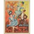 thumbnail image 3 of G. Pescheux 12x14 Black Modern Framed Museum Art Print Titled - Au Joyeux Moulin Rouge (1880-1900), 3 of 5