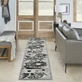 thumbnail image 3 of Nourison Aloha 2' x 6' Black White Outdoor Rug, 3 of 8