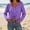 Purple, variant on ZGRBOU Womens Boho Off Shoulder Sheer Tops Long Sleeve Crochet V Neck Pullover Shirts Drawstring Hem Swimsuit Cover Up