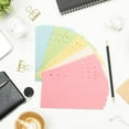 thumbnail image 4 of MasteelfCA 50 Pages A6 Colorful 6-Hole Ruled Loose Leaf Paper Loose Leaf Planner Note Book Filler Paper, 4 of 6