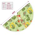 thumbnail image 3 of Rocae Cute Dinosaurs Cartoon for Christmas Tree Skirt with Pom Pom Trim for Holiday Party for Holiday Home Decor Indoor Outdoor-30", 3 of 7