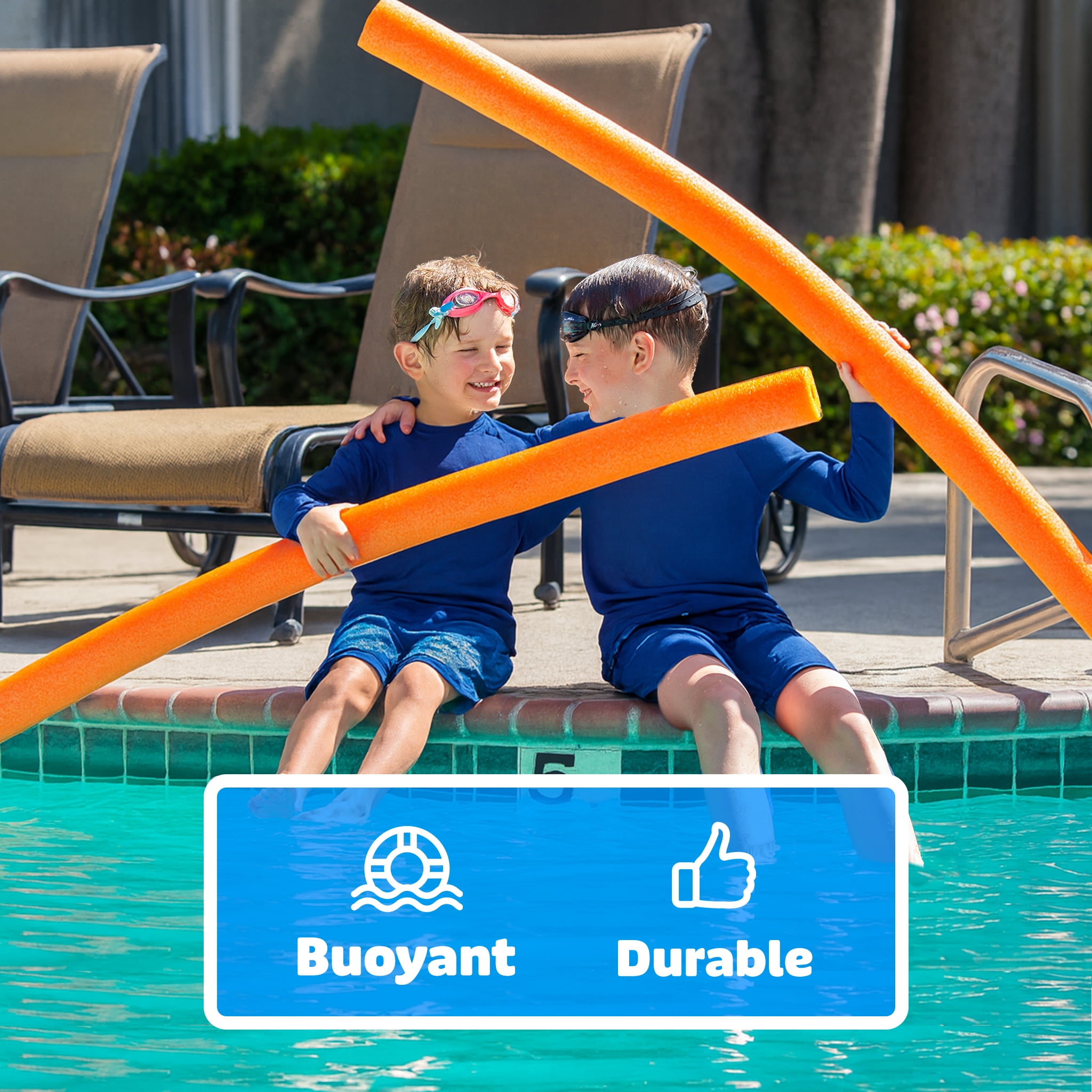 Oodles Large 55 Inch x 3.5 Inch Extra Diameter Jumbo Swimming Pool