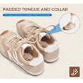 thumbnail image 4 of LUCKY STEP Womens Retro Thin Sole Sneakers Lightweight Wide Toe Box Casual Shoes,Beige, 4 of 11