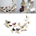thumbnail image 3 of 48 piezas de decoración de pared de mariposa 3D para dormitorio - Pegatinas de mariposa de espejo - Decoración de habitación plateada para dormitorio, 3 of 5