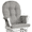 White Finish / Gray, variant on Angel Line Windsor Glider, White with Dark Gray Cushions