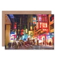 thumbnail image 1 of City New York Chinatown Greetings Card Plus Envelope Blank inside, 1 of 3