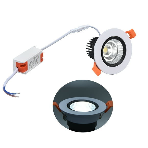 Luz de Techo LED Empotrada NikouMX 7W Blanca Diseño de Clase Mundial