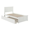 thumbnail image 2 of Madison Twin Extra Long Bed with Matching Footboard and Twin Extra Long Trundle in White, 2 of 6
