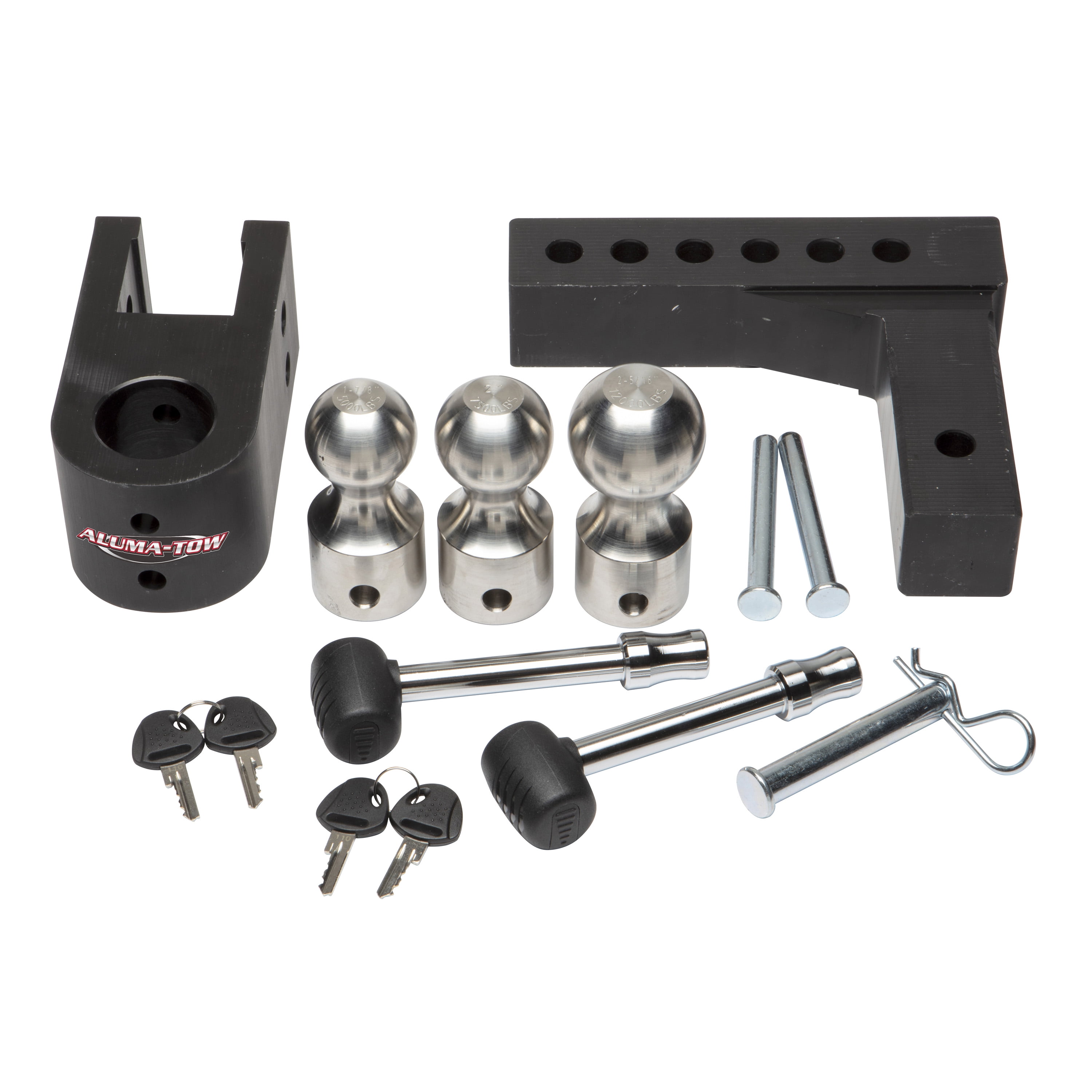 Aluma-Tow UT623800 Ultra Adjustable Ball Mount Kit for 2 Inch Receivers