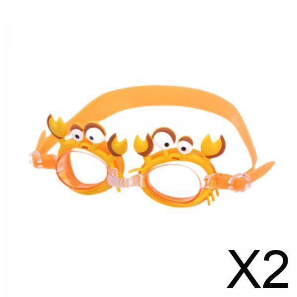 2 Gafas De Natación Para Niños, Gafas De Natación Prácticas De Dibujos Animados Para Niños Y Bebés Al Aire Libre