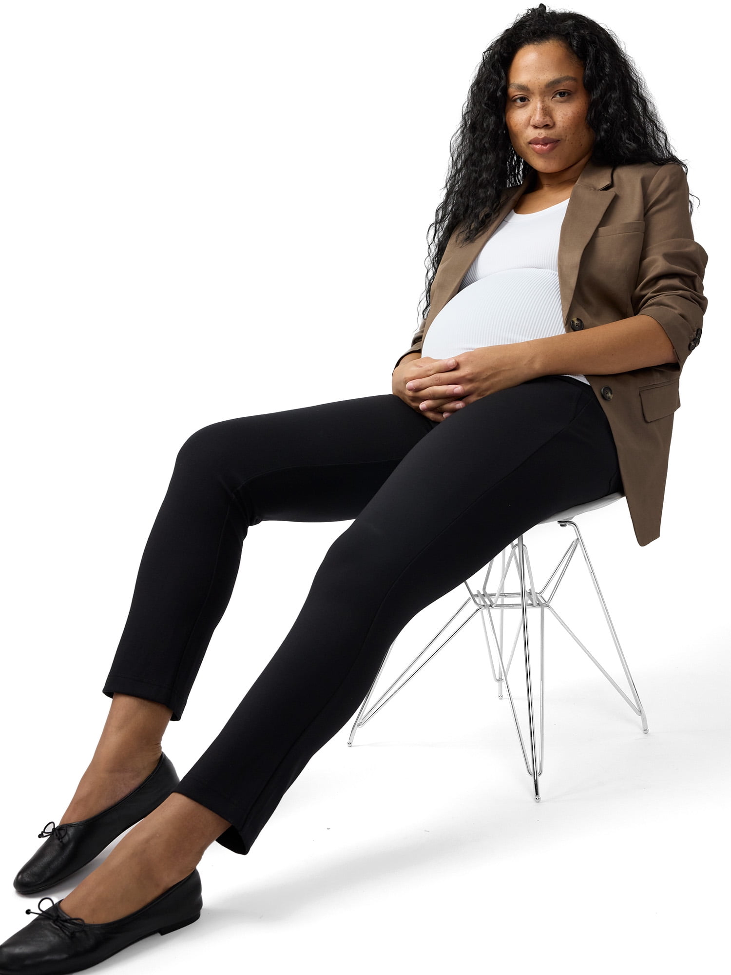 Ingrid & Isabel For Every Belly Women's Maternity Slim Ponte Pant, Sizes XS-XXL