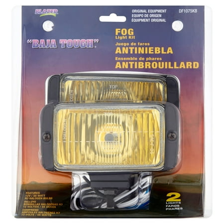Blazer DF1075KB OE Fog Light Kit Amber Light with Black Housing, Pack of 2 Lights