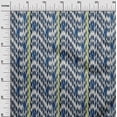 thumbnail image 2 of oneOone Tissu Viscose Chiffon Rayé & Chevron Ikat Imprimé au Mètre 42 Pouces de Large, 2 of 4