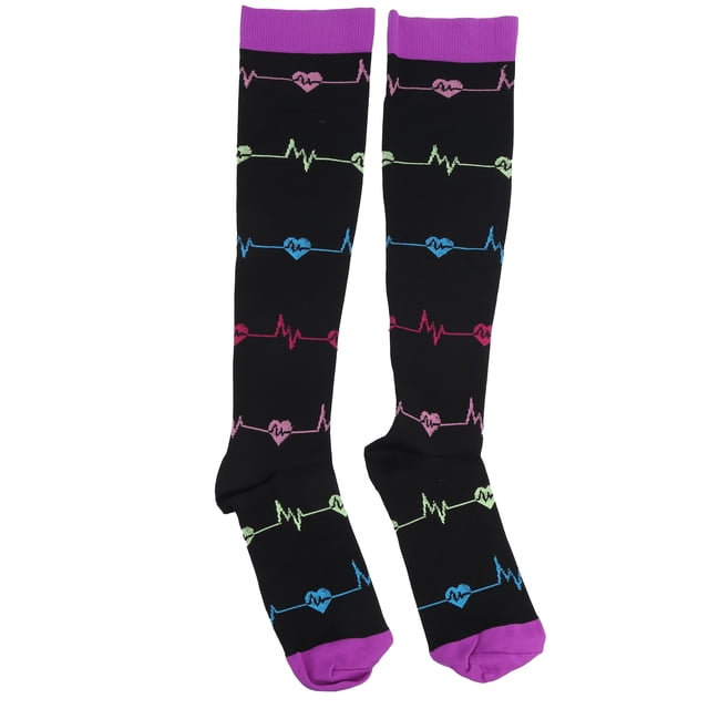 Calcetines de Compresión Vevor para Deportes al Aire Libre Negro L/XL