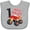 AC-Heather Grey, variant on Inktastic Monster Truck How I Roll 1st Birthday Boys Baby Bib