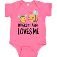 thumbnail image 3 of Inktastic Bees My Great Aunt Loves Me Boys or Girls Baby Bodysuit, 3 of 5