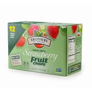 Brothers All Natural Freeze Dried Fruit Crisps, Strawberry, 0.26 Oz (Pack of 12), Made with 100% Fruit, Gluten Free, Soy Free, Vegan, Healthy Snack, Lunch Box Ready | Packaging May Vary