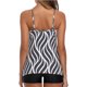 thumbnail image 5 of Trajes de baño Tankini para mujer Top Tankini con volantes en capas y pantalones cortos Trajes de baño de dos piezas Adepaton  HMHZ323-28, 5 of 5