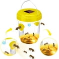 thumbnail image 6 of 6 Packs 6 Pack Wasp Trap Solar Powered Bee Trap Reusable Fly Traps Outdoor Hanging Wasp Killer with UV LED Light Flying Insects Bee Killer for Indoor Outside Patio Garden Home (Yellow), 6 of 7