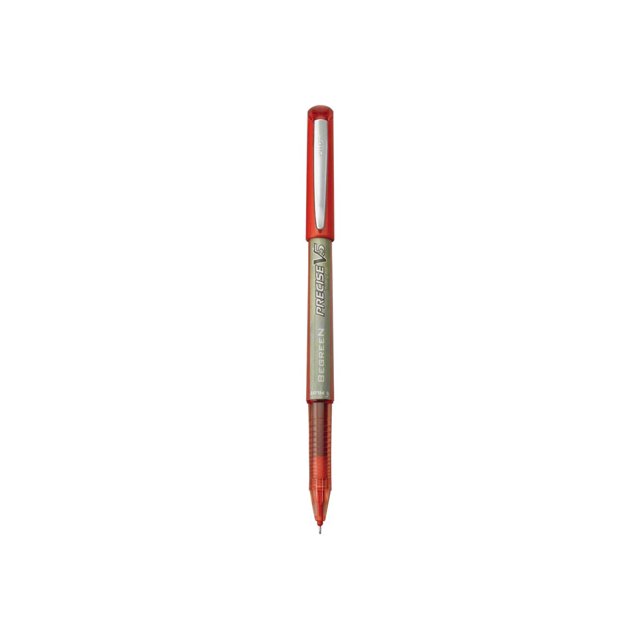 Pilot Precise V5 Begreen - Stylo Roller - Rouge - 0,5 mm - extra Fin (Lot de 12)