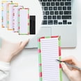 thumbnail image 2 of Magnetic Tear Off Sticky Notepad with Magnetic pan Sleeve Set F, Tearable Memo bok Small Notebok Daily Plan bok, Clock In Memo List Task List, Great for Summer, 2 of 9