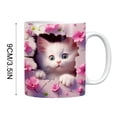 thumbnail image 3 of WLAGOOD 3D Cute Cat Coffee Mug，Fashionable Cup Artistic Ceramic Cup Multifunctional Mug, 3 of 6