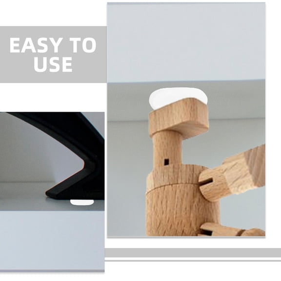 OULII 1000Pcs Clear Double Sided White Adhesive Sticky Putty Removable for Wall Mounting