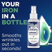 Downy Wrinkle Releaser and Refresher Fabric Spray, Crisp Linen Scent, Travel Size, 3 fl oz