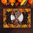 thumbnail image 4 of XMMSWDLA Fall Pumpkin Placemats Rustic Harvest Table Mats Non-Slip Heat Resistant Maple Leaves Washable Table Dinner Mats for Autumn Farmhouse Home Kitchen Decor, Set of 4, 4 of 6