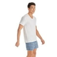 Hanes Men's Value Pack White VNeck Undershirts, 6 Pack