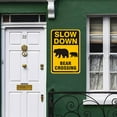 thumbnail image 4 of BTFSigns 15" x 23" Aluminum Bear Crossing Signs, Slow Down Sign For Yard,Funny Traffic Sign Wall Decor Rust-Resistant, Easy to Install, Ideal for Streets, Driveways, Wall Art and Outdoor Decor, 4 of 5