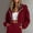 Wine women fall winter hoodie a1, variant on thefmos Women's Fall Winter Hooded Zip Up Crop Top Casual Basic Solid Trendy Pullover Tops Sweatshirts Hoodie, Navy XL