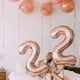 thumbnail image 2 of Globos de números de lámina de oro rosa de plata grande de 40 pulgadas, Globos digitales, decoraciones para fiestas de cumpleaños y bodas, suministros para Baby Shower, 2 of 4