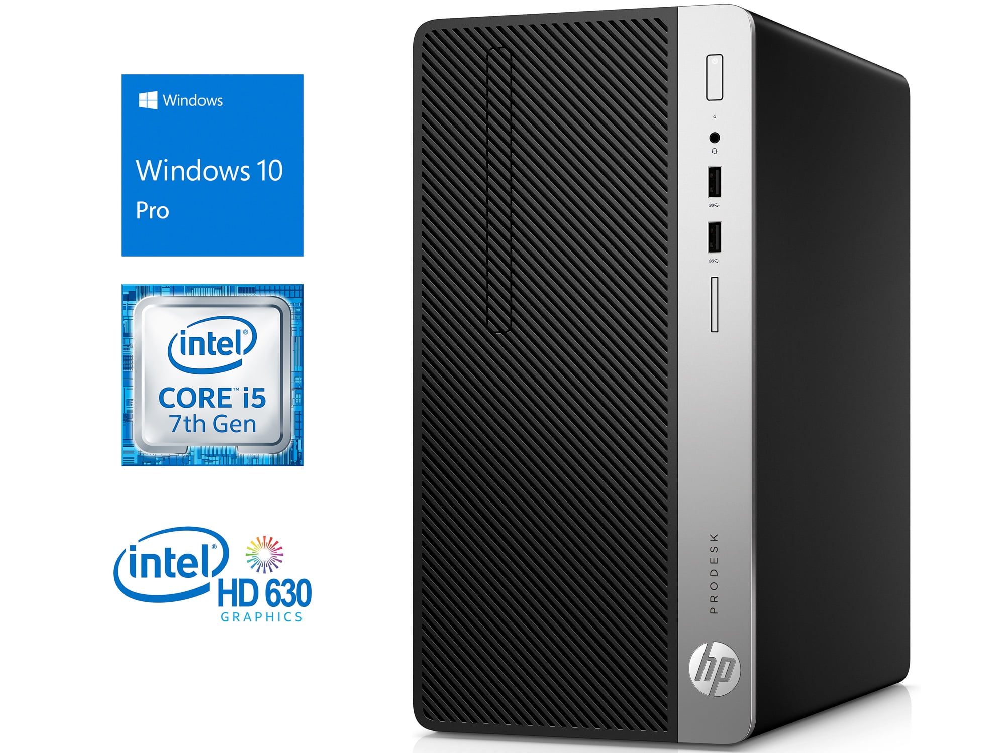 HP ProDesk 400 G4 Microtower Desktop, Intel QuadCore i57500 Upto 3