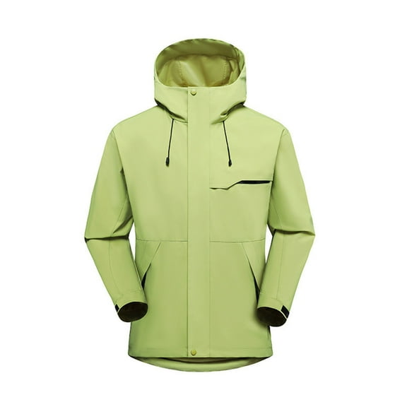 FNFYFH Women's Waterproof Rain Jacket Lightweight Raincoat Zip Up Hooded Hiking Jacket Softshell Mountaineering Windbreaker