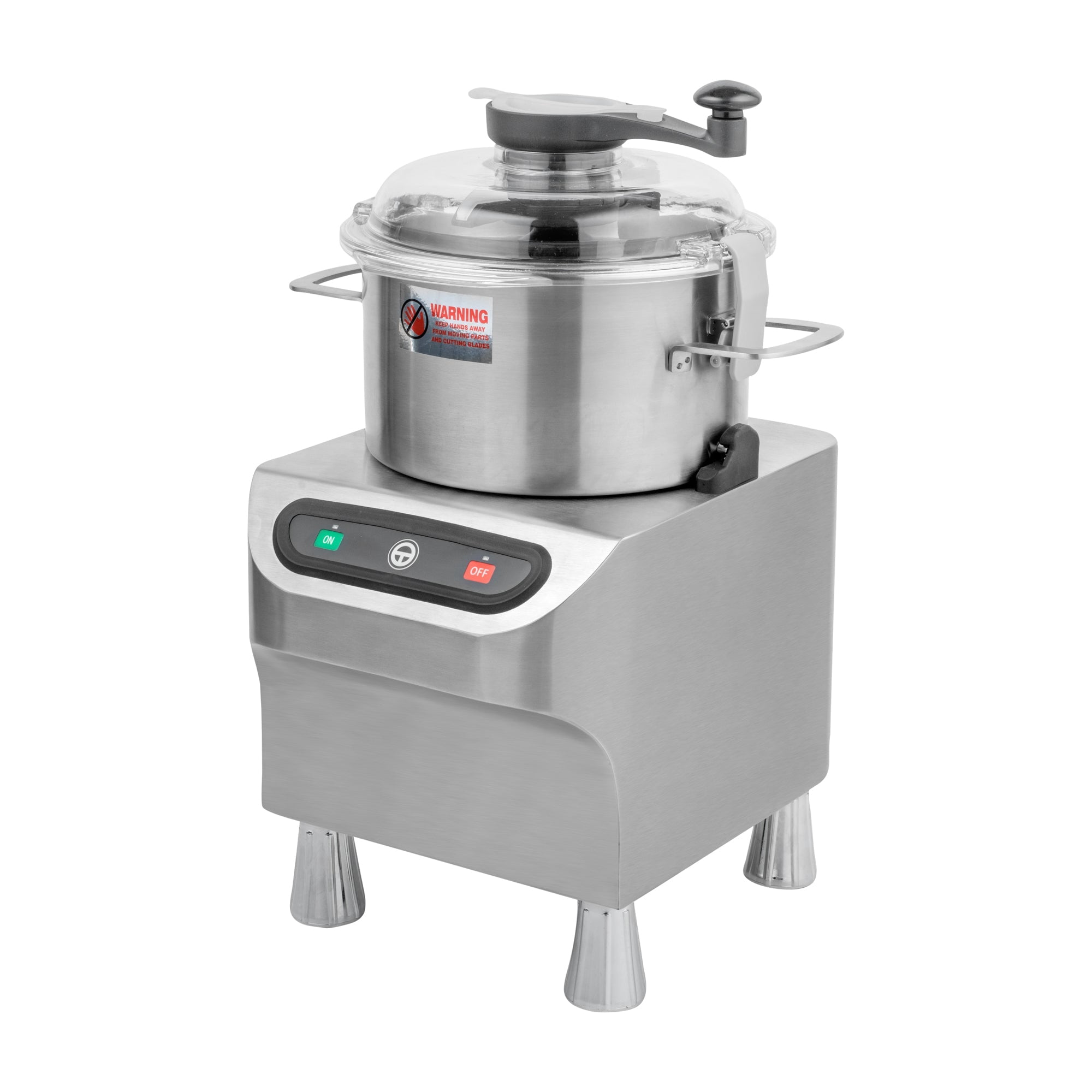 Restaurantware-Hi Tek 17.1 x 17.1 x 26.4 Food Processor, 1 Electric Food Chopper - Includes 5 Liter Single Speed Bowl Cutter, 1 HP, Stainless Steel Batch Bowl Dicer, 800W, 1725RPM