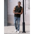 thumbnail image 6 of IDOPIP Men's Hooded Tank Top Sleeveless Pullover Top with Pocket Hoodies Muscle Gym Shirts S-XL, 6 of 10