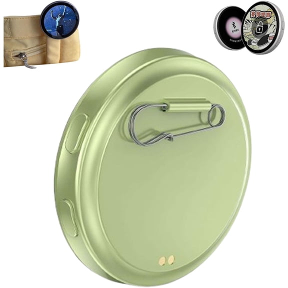 Digital displayed Pixel Badge Pin, 1.7'' HD display Badge Magnetic Cute Pin, Badges Button with Videos/Photos Display via Bluetooth 6.0, Cosplay Concert Gift for Anime/Football Fans