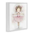 thumbnail image 2 of Stupell Industries Eclectic Flower Ballerina in Pink Tutu White Framed Giclee Art, 24 x 24, by Creative Studio, 2 of 8