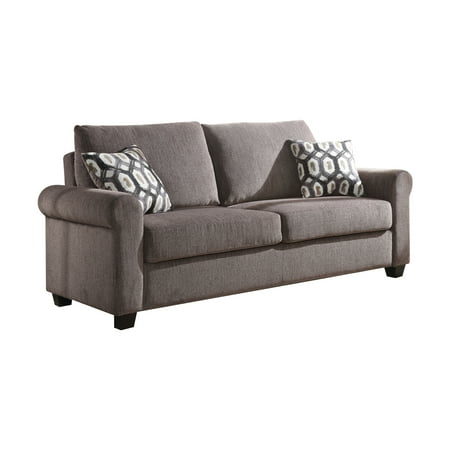Acme Neveah Gray Chenille Sofa Sleeper With Memory Foam Mattress Acme Neveah Gray Chenille Sofa Sleeper With Memory Foam Mattress
