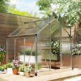 thumbnail image 2 of Outsunny Greenhouse, Walk-In Hot House, Clear PC Board with Sliding Door, 2 of 10