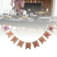 thumbnail image 5 of 2.8M FREEDOM Burlap Bunting Banners Garland Hanging Decor for Independence Day Forth of July American National Day Decoration, 5 of 6