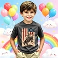 thumbnail image 2 of Boys Summer Shirt Round Neck Letter Print Back To School Short Sleeve T Shirts Fashion Casual Tee Tops Preppy Clothes for Boy Size, 2 of 4