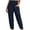 Dark Blue, variant on Summer Pants for Women Solid Trouser Pant Casual Baggy Elastic Waist Trouser Wide Leg Pant With Pocket Fashion Investments Pants for Women S Jogging Size 2x Petite Exercise Yoga Black 4XL