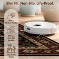 thumbnail image 6 of Design&I 6'x9' Ultra Soft Area Rug, Black and Burgundy Floral Elegance Intricate Flower Motif with Ornate Borders Fluffy Washable Non Shedding for Guest Room Bedroom Living Room, 6 of 7